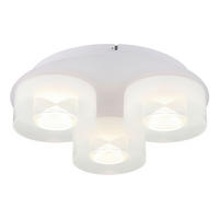 DECKENLEUCHTE 38/11,5 cm   - Opal/Weiß, Design, Glas/Kunststoff (38/11,5cm) - Collet's Monde