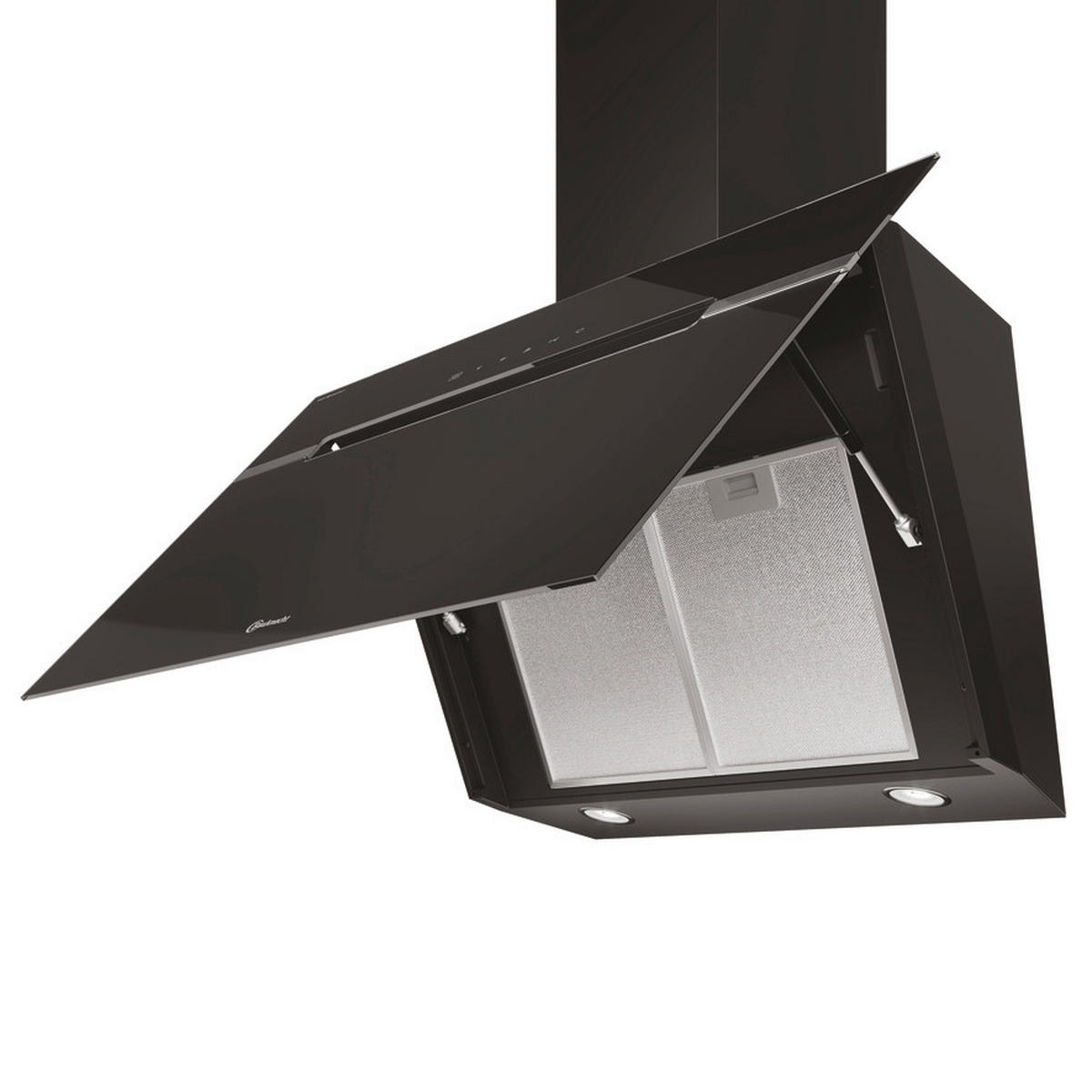 DUNSTABZUGSHAUBE BHVS 91F LT DP K  - Silberfarben/Schwarz, Basics, Glas/Metall (79,8/146,5/32,1cm) - Bauknecht