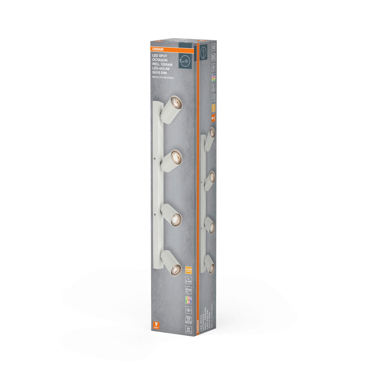 LED-STRAHLER 60/6/14 cm   - Weiß, Basics, Metall (60/6/14cm) - Osram