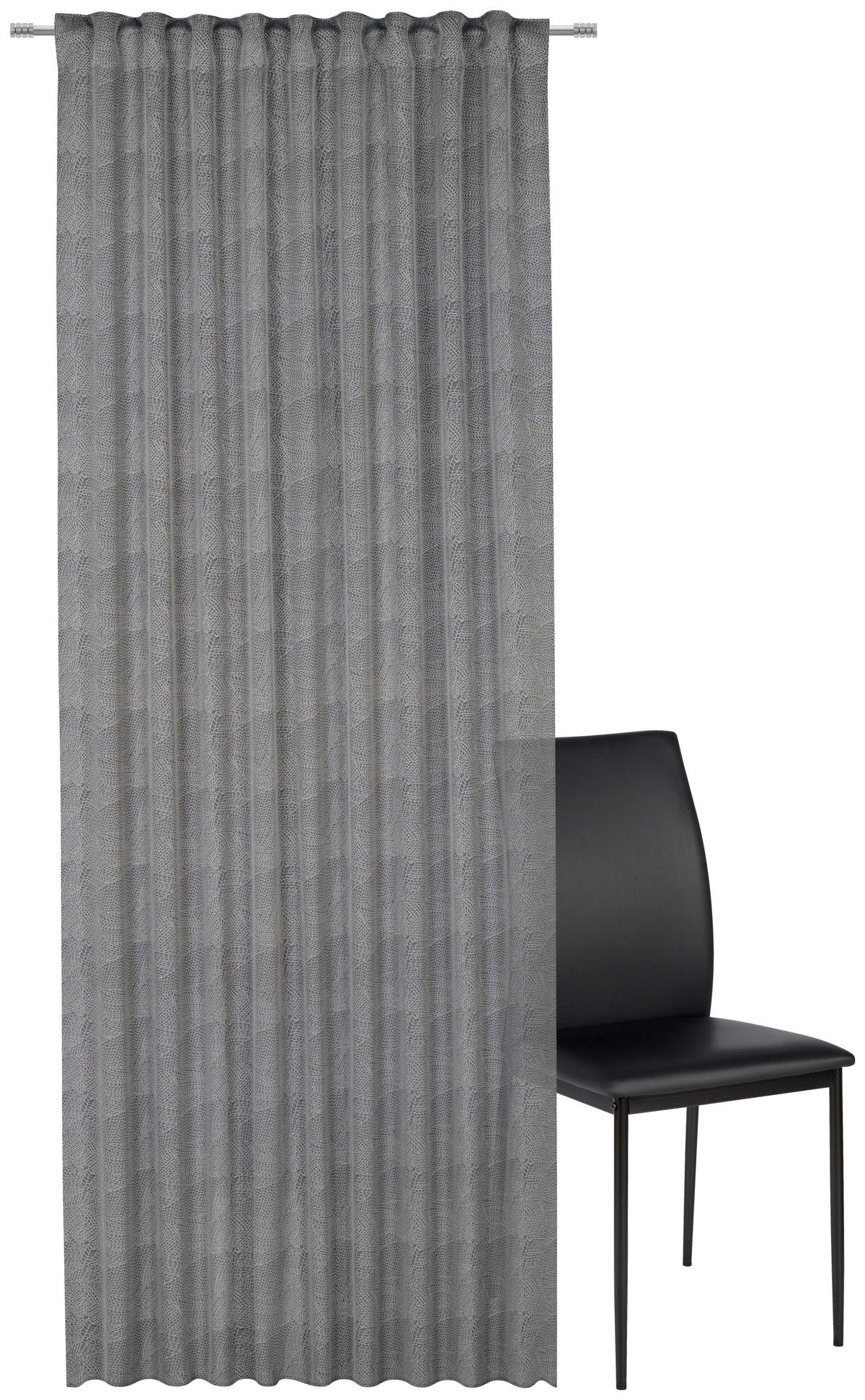 GOTOVA ZAVJESA tamno siva  140/245 cm  - tamno siva, Konvencionalno, tekstil (140/245cm) - Esposa