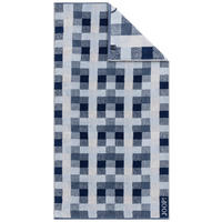DUSCHTUCH VIBE KARO 80/150 cm  - Blau, Basics, Textil (80/150cm) - Joop!