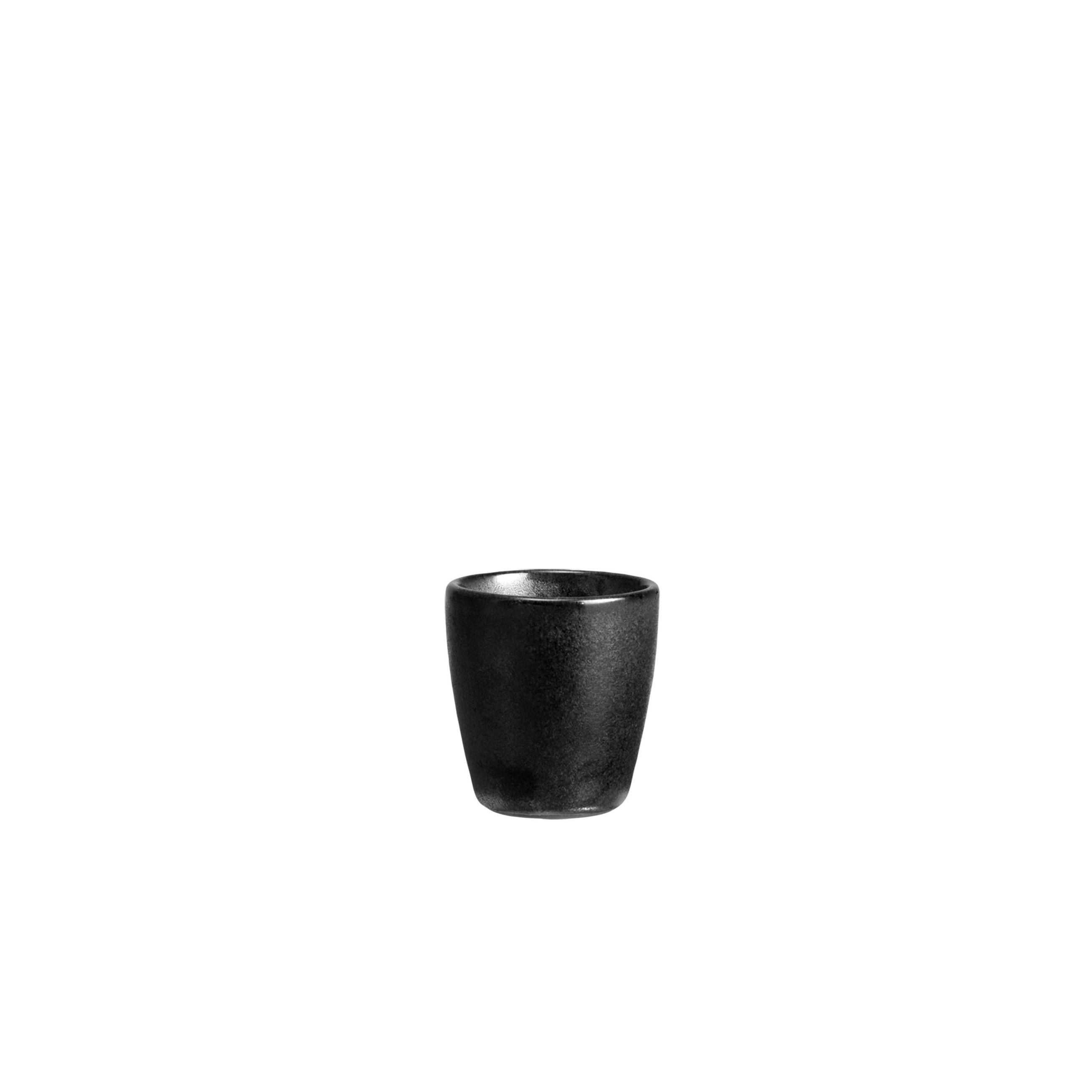 EIERBECHER RAW Keramik  - Schwarz, Basics, Keramik (5cm) - Aida