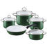 KOCHTOPFSET 5-teilig - Dunkelgrün, Basics, Glas/Metall (28,5/48,5/39cm) - Riess KOCHTOPFSET 5-teilig - Dunkelgrün, Basics, Glas/Metall (28,5/48,5/39cm) - Riess