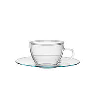 ESPRESSOTASSE MIT UNTERTASSE 100 ml  - Klar, Basics, Glas - Bohemia