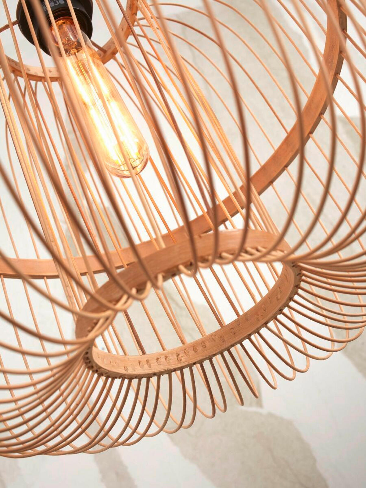 STOJACÍ LAMPA, 150/38/55 cm - přírodní barvy, Trend (150/38/55cm) - Good & Mojo