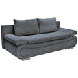 SCHLAFSOFA  in Cord Anthrazit  - Chromfarben/Anthrazit, Design, Textil/Metall (200/78/90cm) - Venda