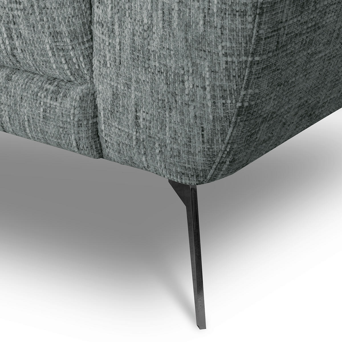 2-SITZER-SOFA Webstoff Anthrazit  - Anthrazit/Schwarz, Design, Textil/Metall (157/85/92cm) - Livetastic