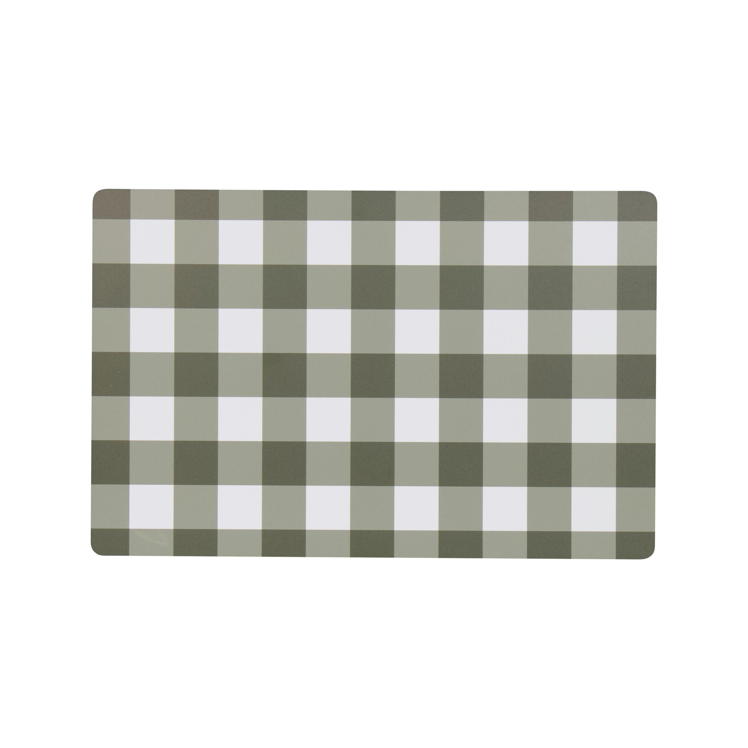 BORDSTABLETT Rut plast grön, vit  - vit/grön, Basics, plast (40/30/0.2cm)