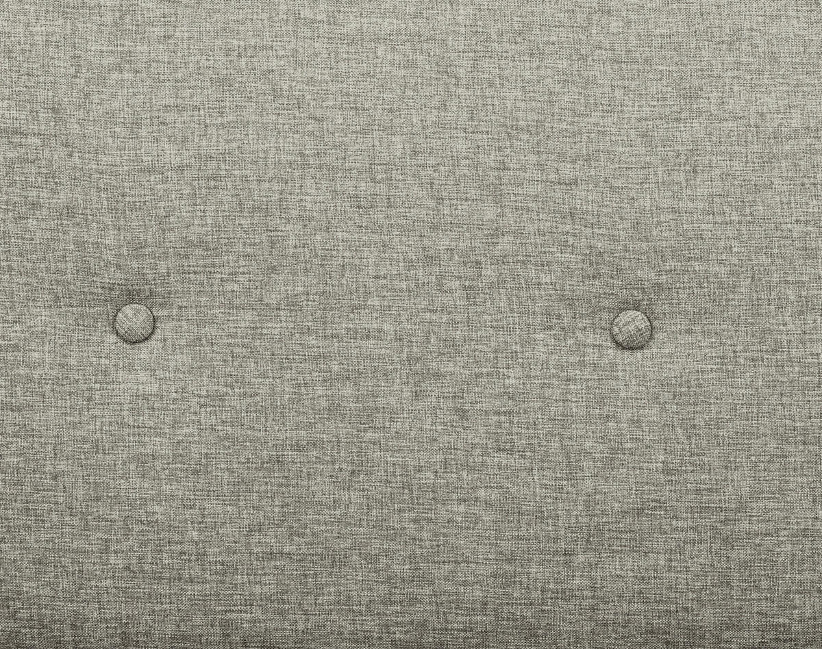 2-SITZER-SOFA Webstoff Hellgrau  - Hellgrau/Naturfarben, MODERN, Holz/Textil (137/80/90cm) - MID.YOU