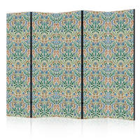 PARAVENT - Blau/Koralle, Basics, Textil (225/172/3cm) - artgeist