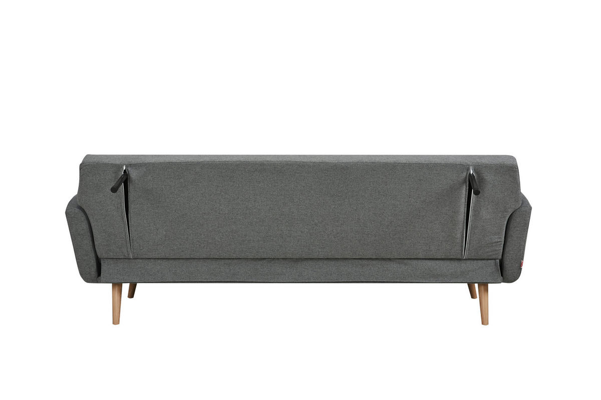 SCHLAFSOFA in Struktur Grau  - Naturfarben/Grau, MODERN, Holz/Textil (212/79/85cm) - Livetastic