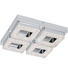 LED-DECKENLEUCHTE - Klar/Chromfarben, Design, Kunststoff/Metall (28/28/6cm) - Novel LED-DECKENLEUCHTE - Klar/Chromfarben, Design, Kunststoff/Metall (28/28/6cm) - Novel