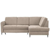 SAROKKANAPÉ textil bézs  - bézs/fekete, Modern, textil/fa (241/184cm) - Hom`in