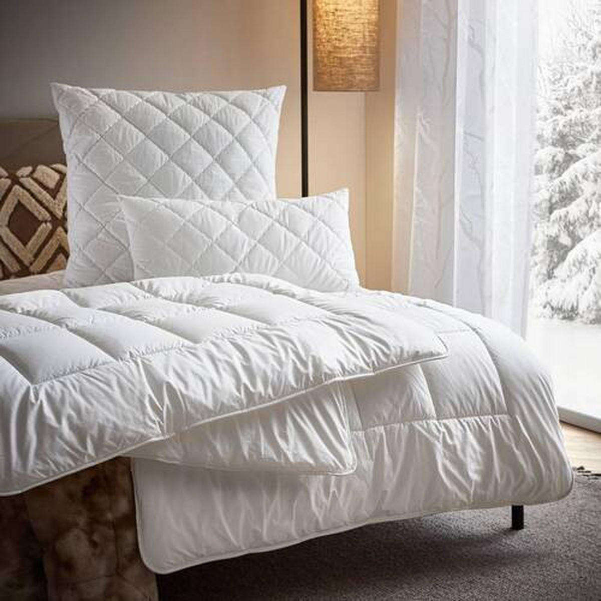 ZIMSKA ODEJA ALCANDO DUO 200/200 cm  - bela, Konvencionalno, tekstil (200/200cm) - Billerbeck