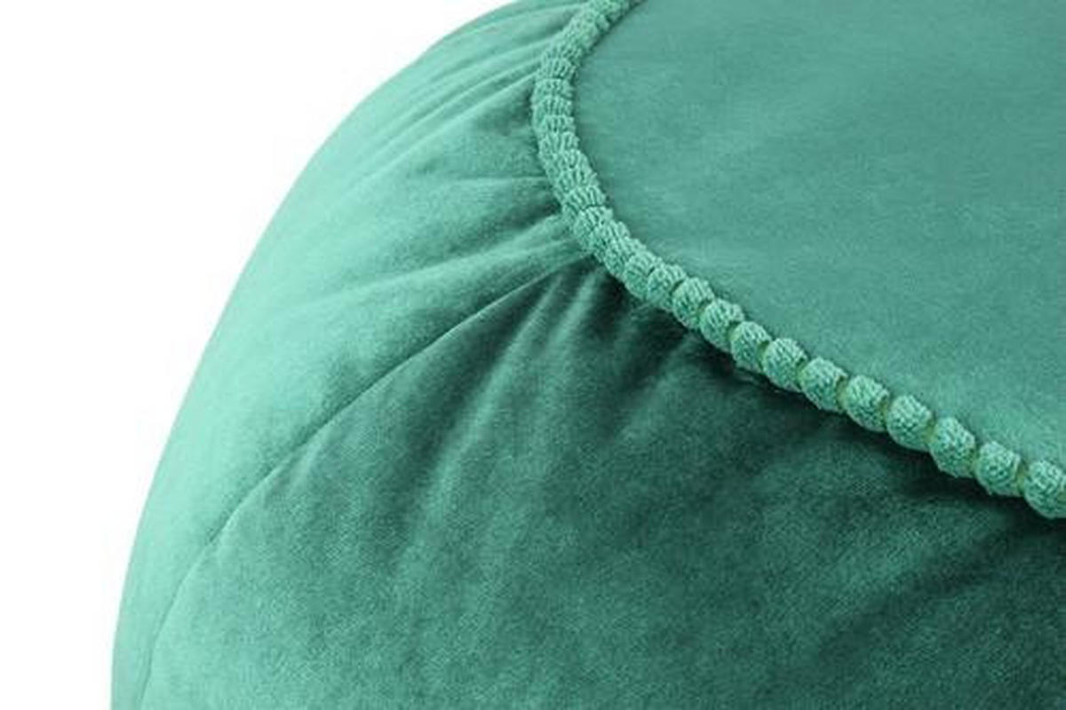 TABURETKA „PUFF“, 65/35/65 cm - zelená, Modern, textil (65/35/65cm) - Livetastic