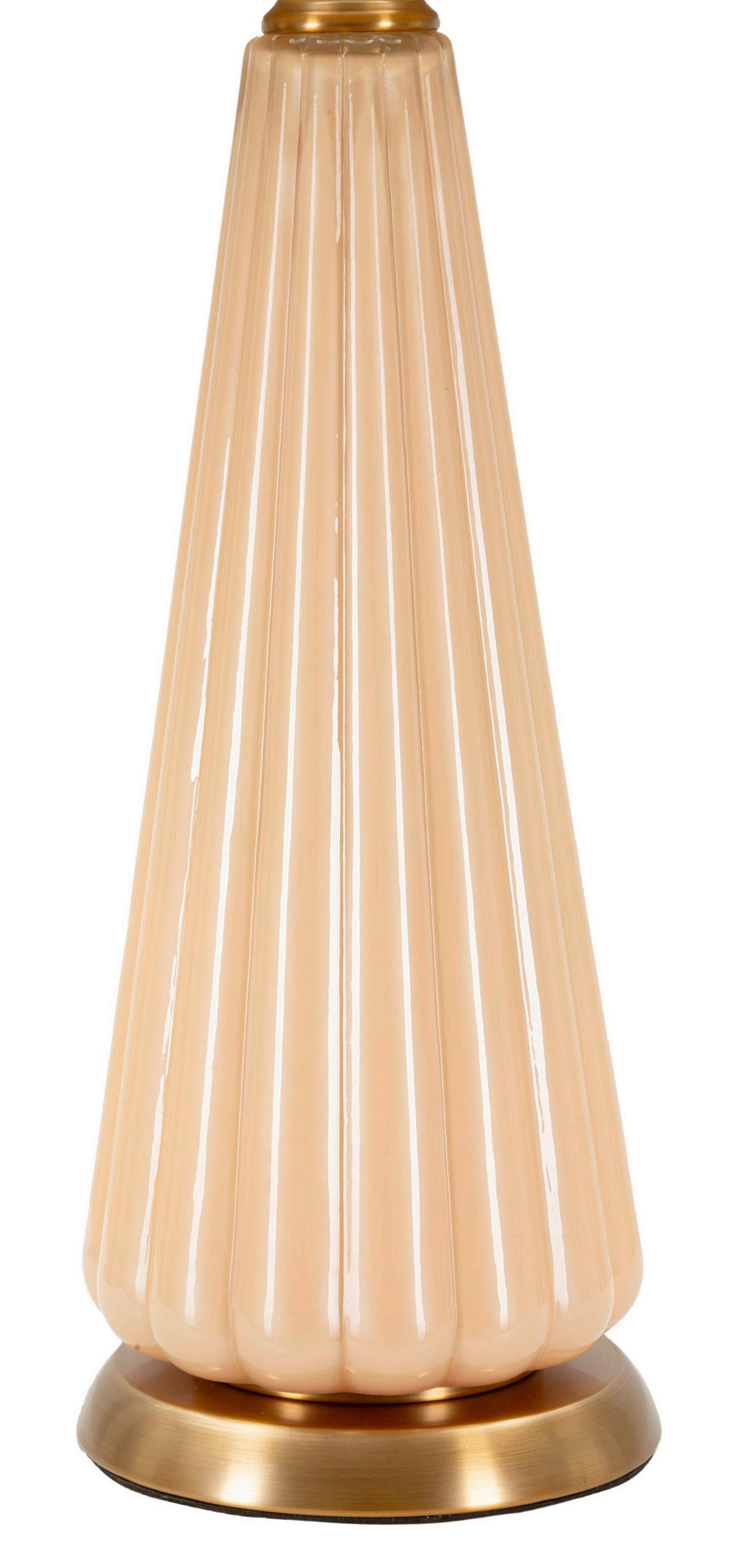 TISCHLEUCHTE   - Perlmutt/Goldfarben, Basics, Glas/Textil (36.5/68.5/36.5cm)