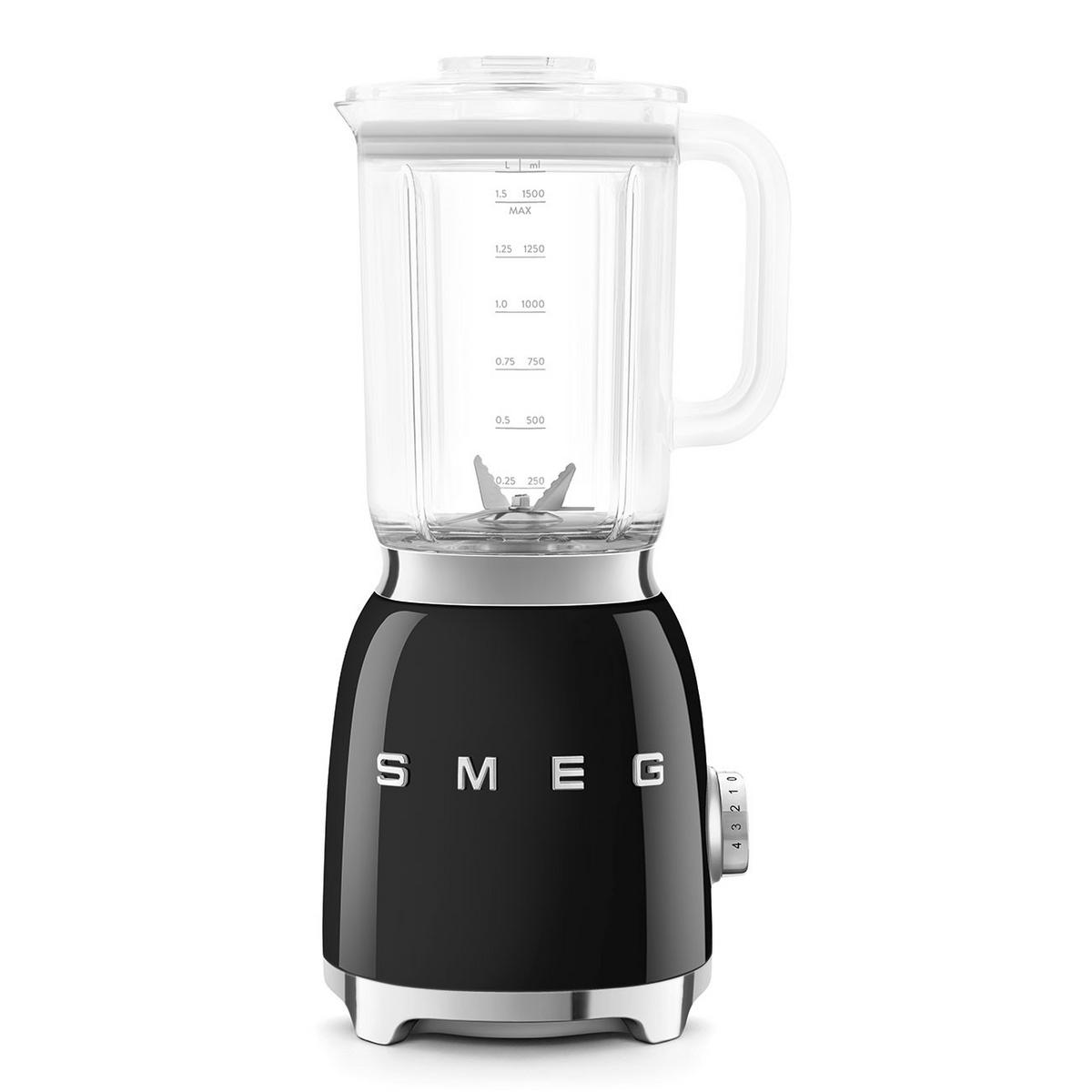 STANDMIXER  - Schwarz Hochglanz, Design, Kunststoff/Metall (19,7/39,7/16,3cm) - SMEG