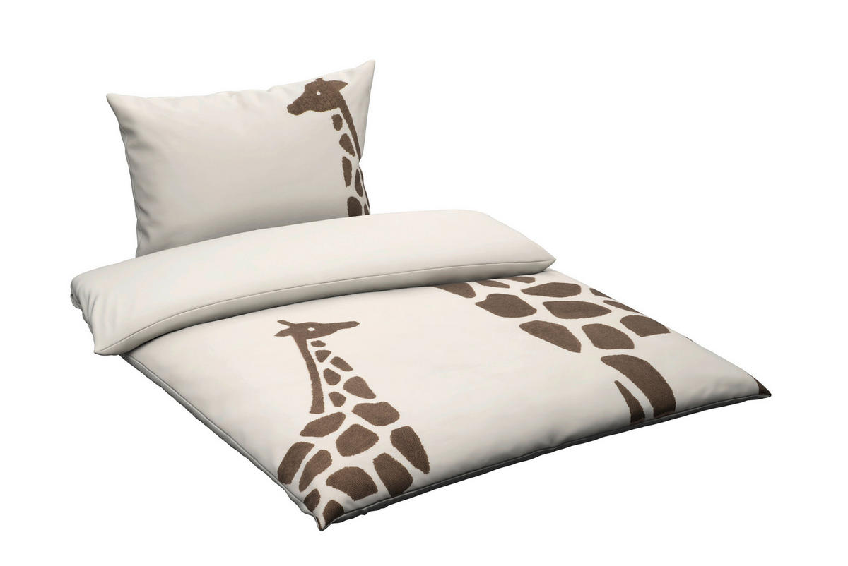 BABYBETTWÄSCHE Webstoff 100/135 cm  - Braun, Trend, Textil (100/135cm) - Patinio