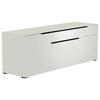 LOWBOARD Schwarz, Weiss  160/58/45 cm  - Weiss/Schwarz, Design, Glas/Holzwerkstoff (160/58/45cm) - Moderano