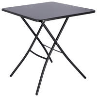GARTENKLAPPTISCH 67/67/73 cm Metall quadratisch  - Schwarz, KONVENTIONELL, Metall (67/67/73cm) - FIAM