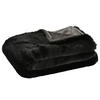 FELLDECKE Smooth 130/170 cm  - Schwarz, Basics, Textil (130/170cm) - Joop!