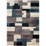 WEBTEPPICH 200/250 cm Astor Grid Grau, Petrol  - Petrol/Grau, Design, Textil (200/250cm) - Novel