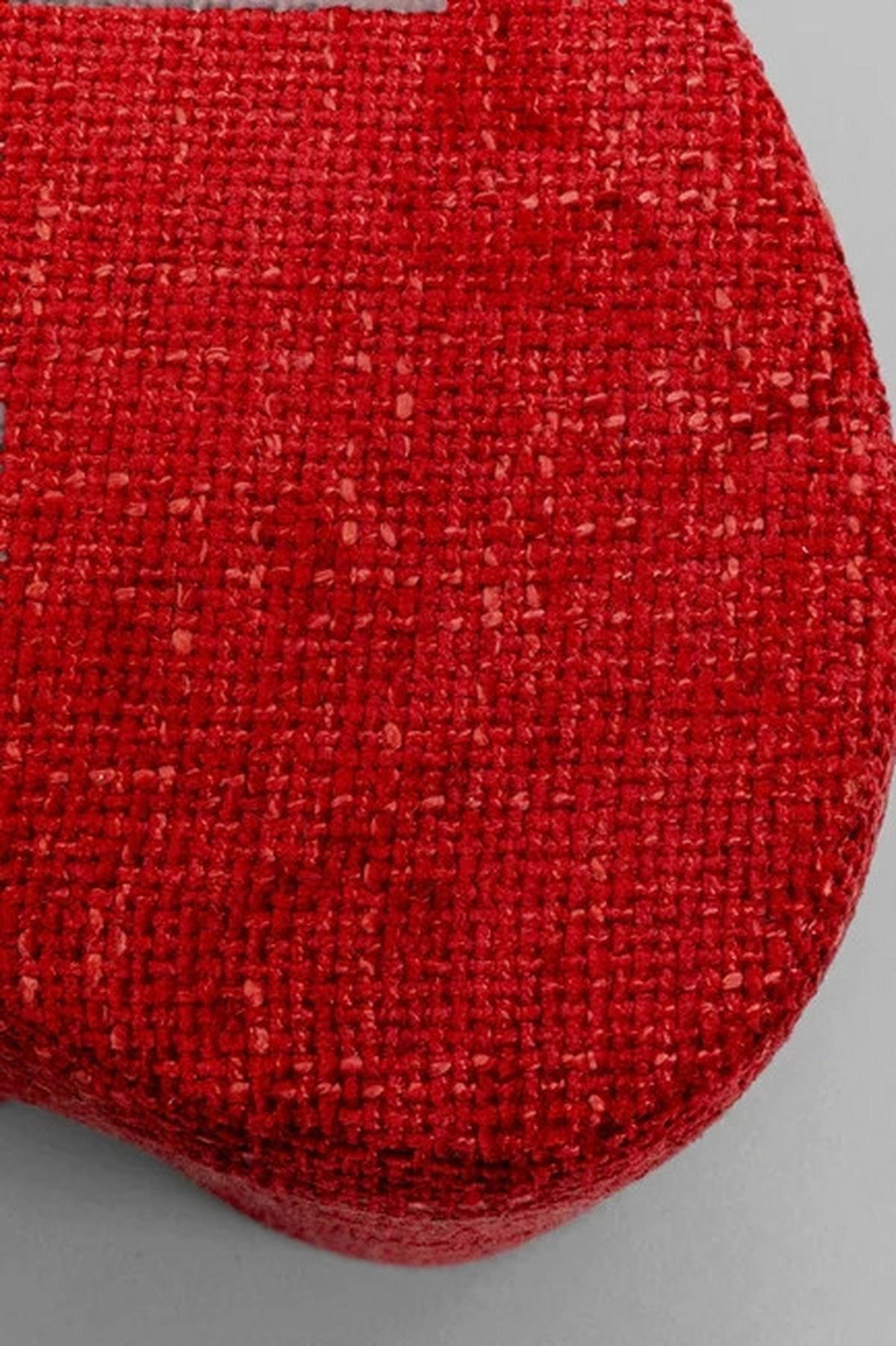 HOCKER in Holz, Textil Rot  - Rot, Design, Holz/Textil (34/36/36cm) - Kare-Design