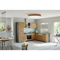 ECKKÜCHE 210/270 cm  Eichefarben  - Eichefarben/Anthrazit, Modern, Holzwerkstoff (210/270cm) - Held
