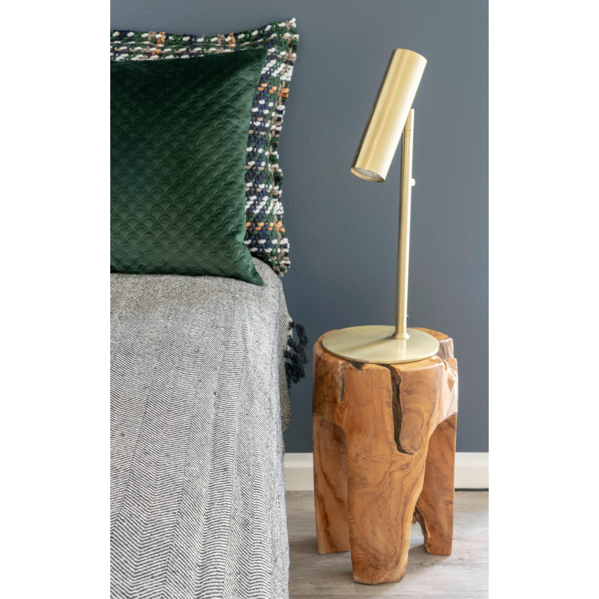 TISCHLEUCHTE 20/47 cm   - Messingfarben, Basics, Metall (20/47cm)