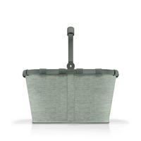 EINKAUFSKORB  - Jadegrün/Schwarz, Basics, Textil (49/29/28cm) - Reisenthel