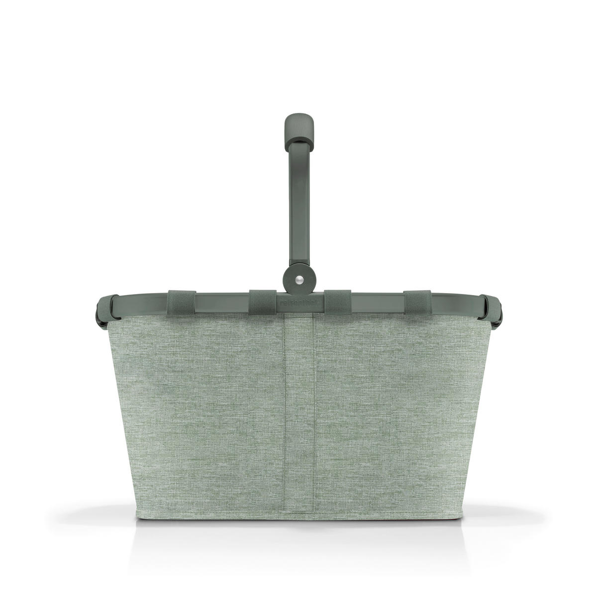 EINKAUFSKORB  - Jadegrün/Schwarz, Basics, Textil (49/29/28cm) - Reisenthel