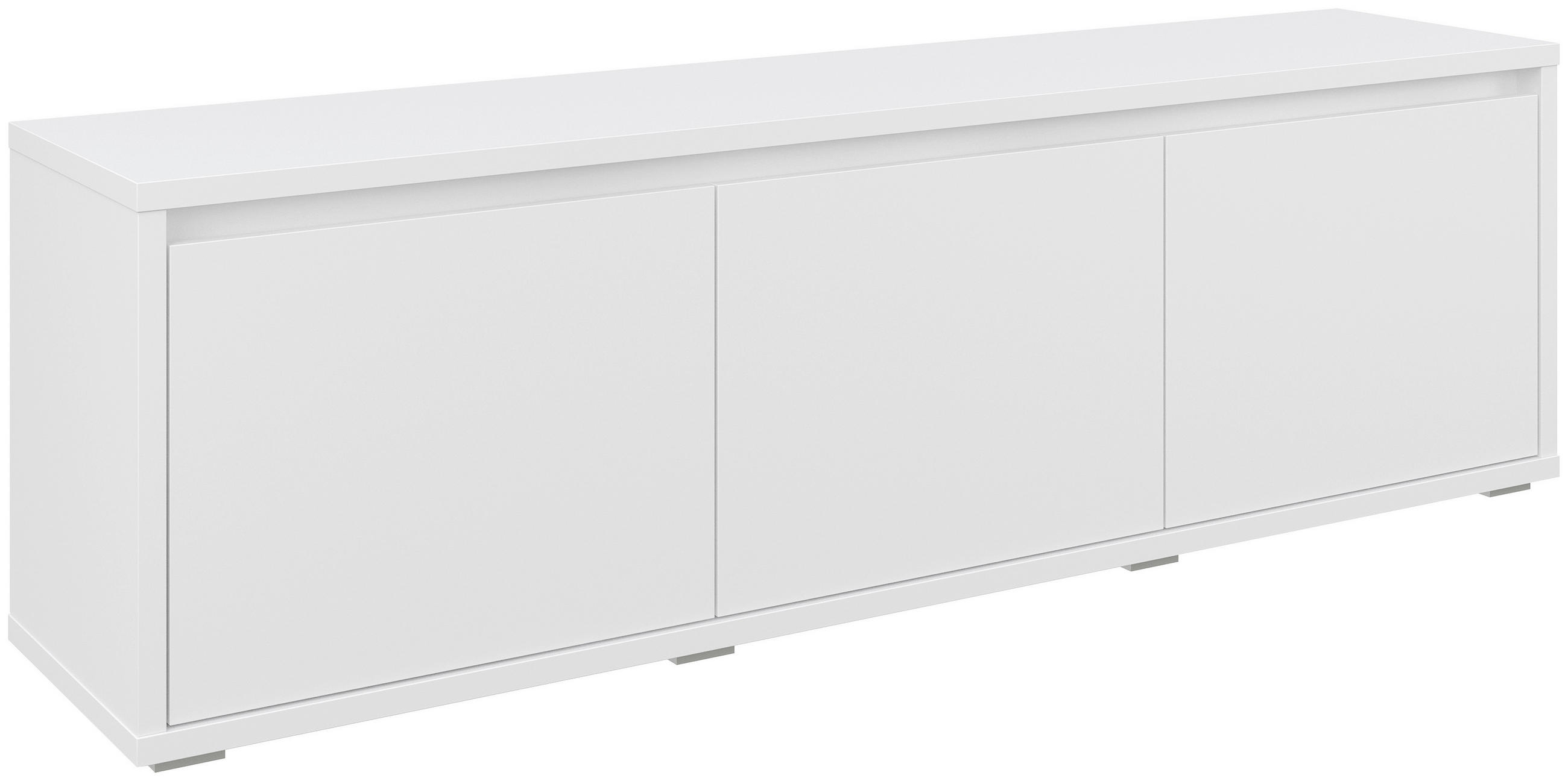 GARDEROBENBANK Weiß  - Silberfarben/Weiß, KONVENTIONELL (145,1/50,1/33,8cm) - Xora