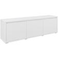 GARDEROBENBANK 145,1/50,1/33,8 cm  - Silberfarben/Weiß, KONVENTIONELL, Holzwerkstoff (145,1/50,1/33,8cm) - Xora