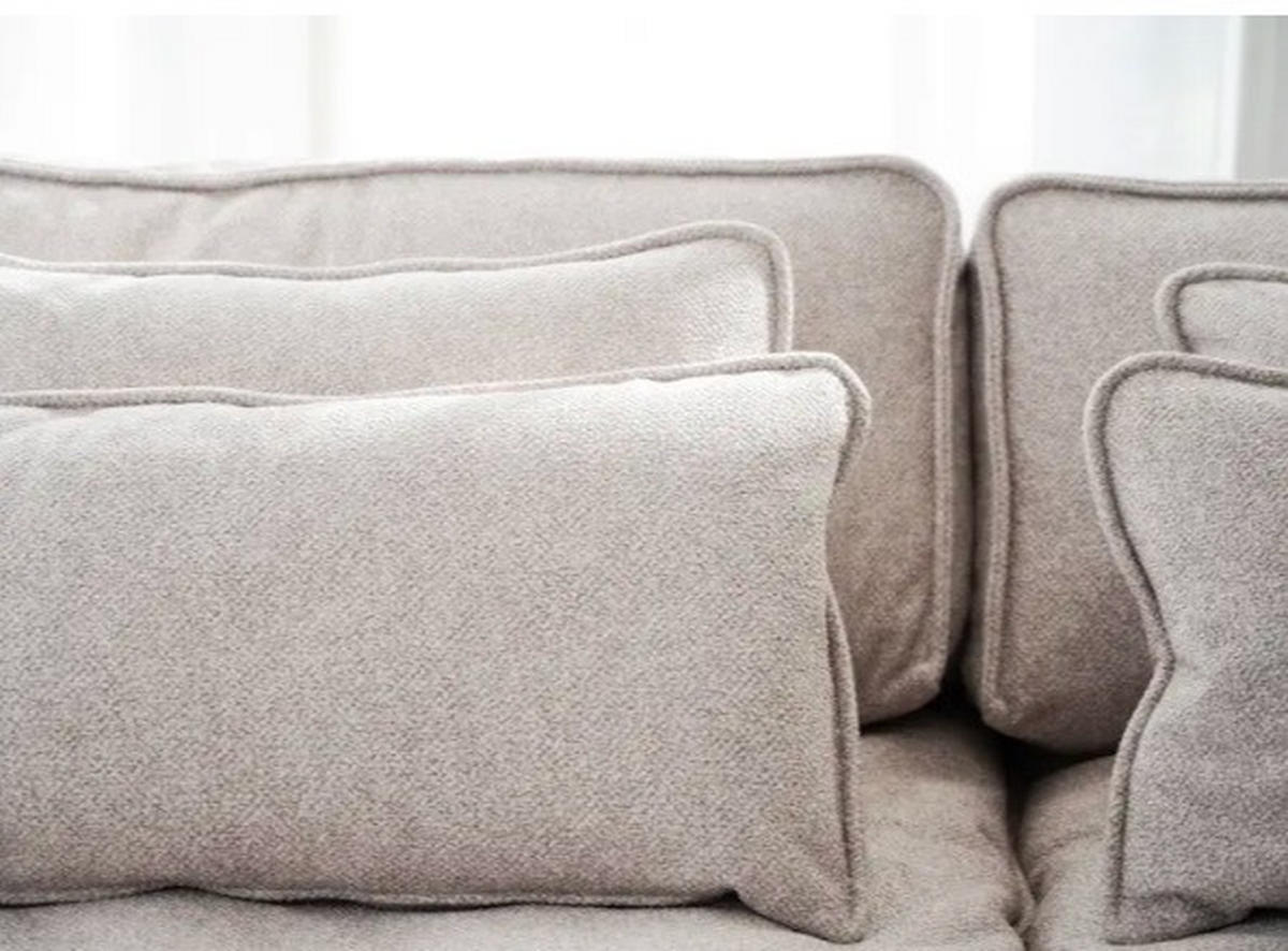 3-SITS SOFFA i beige  - beige/svart, Klassisk, metall/trä (259/85/116cm) - Rowico