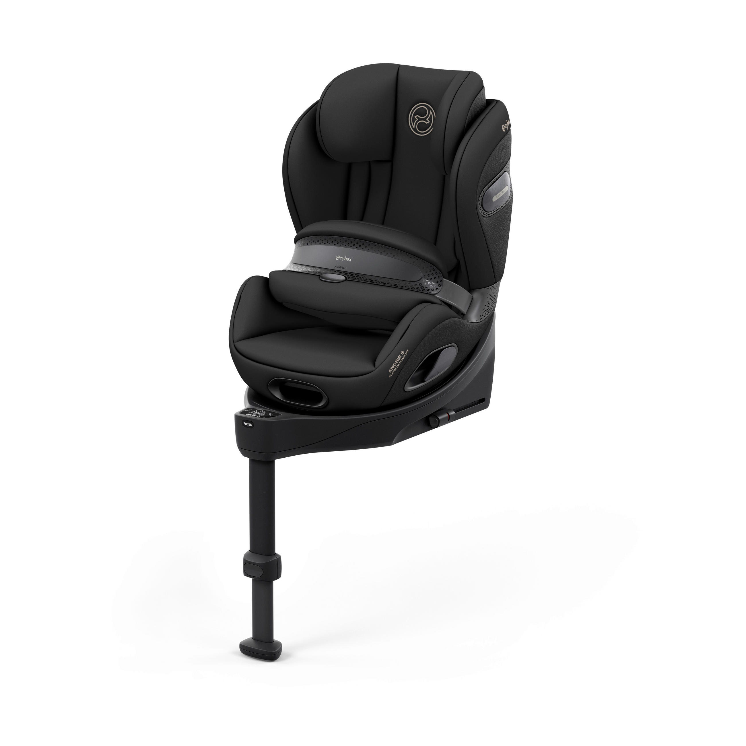 KINDERAUTOSITZ Anoris Si Sepia Black  - Schwarz, Basics, Kunststoff/Textil (61/45,5/55cm) - cybex PLATINUM
