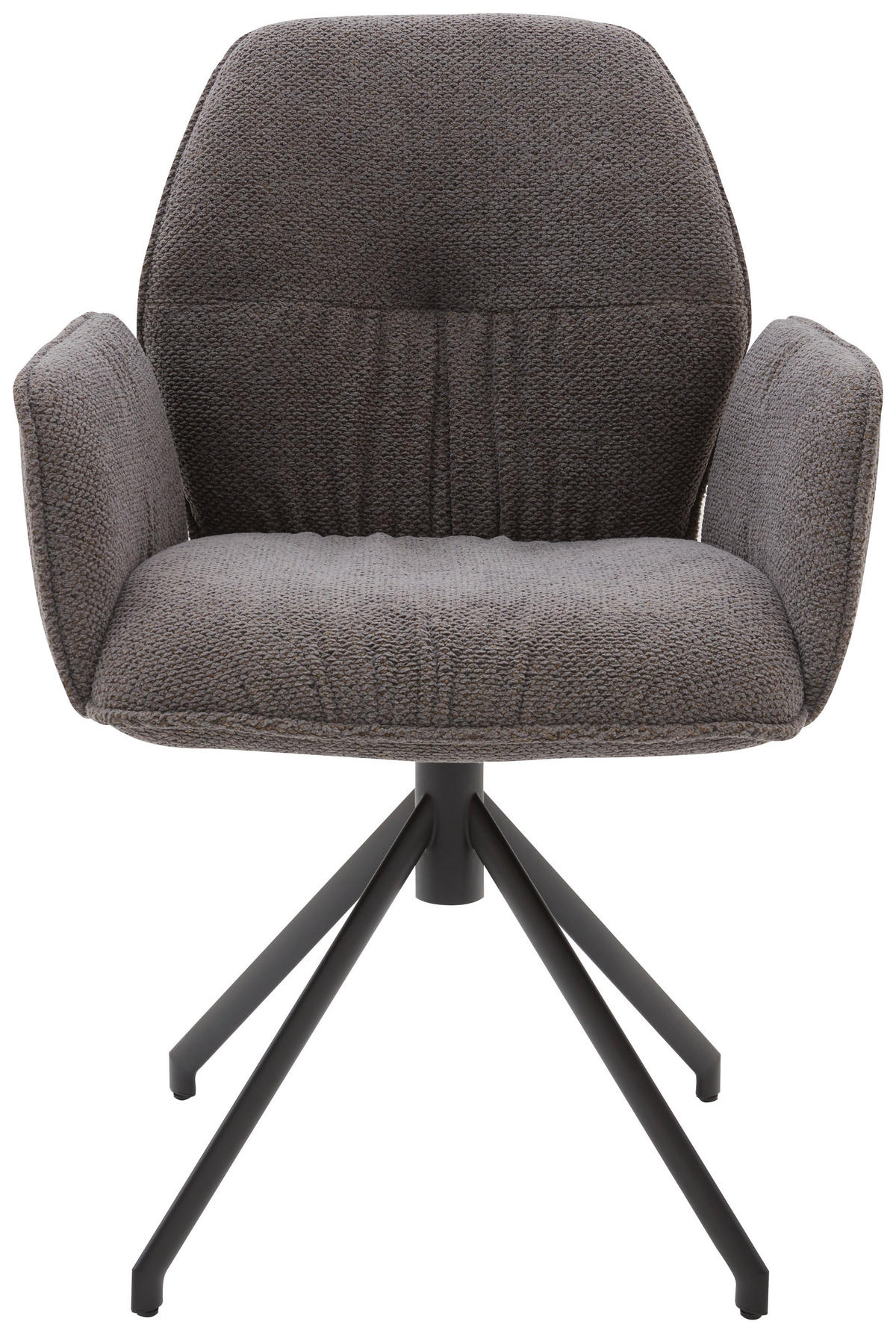 ARMLEHNSTUHL  in Chenille  - Schwarz/Grau, Design, Textil (66/89/66cm) - Dieter Knoll