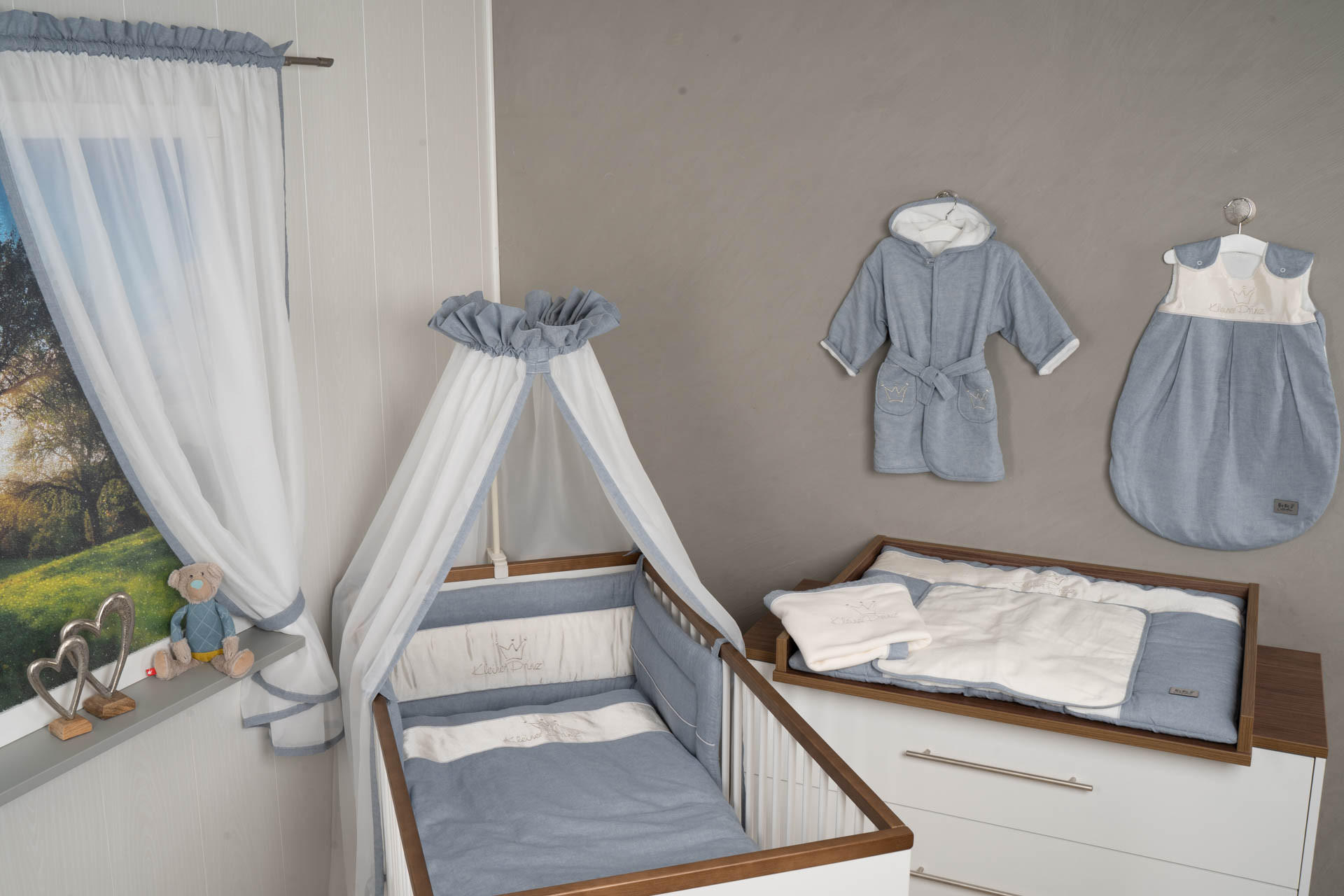 WICKELAUFLAGENBEZUG Prinz & Prinzessin 2023  - Weiß, Basics, Textil (53/57cm) - Bebe's Collection