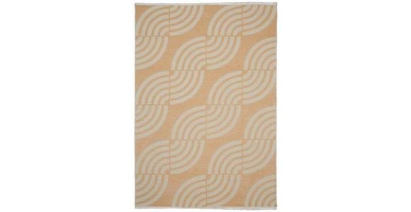 FLACHWEBETEPPICH 80/250 cm Waves  - Gelb, LIFESTYLE, Textil (80/250cm) - Novel