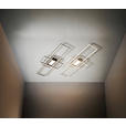LED-DECKENLEUCHTE Irvine 70/30/6,2 cm  - Nickelfarben, Design, Kunststoff/Metall (70/30/6,2cm) - Novel
