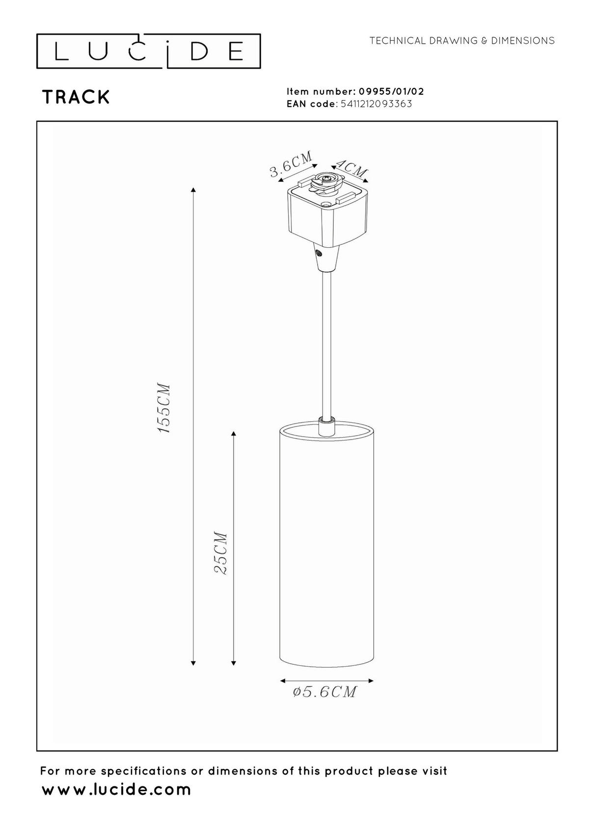 SCHIENENSYSTEM Track 5.6 cm   - Messingfarben, Basics, Metall (5.6cm) - Lucide