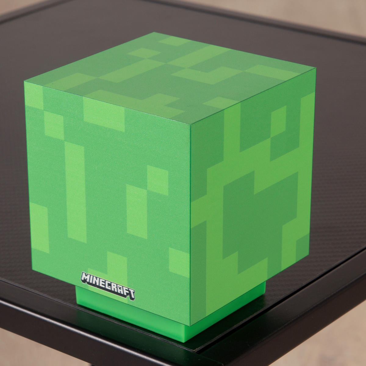 LED-DEKOLEUCHTE - Hellgrün/Grün, Trend, Kunststoff (9/11/9cm) - Minecraft