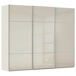 SCHWEBETÜRENSCHRANK 242/223/68 cm 3-türig Champagner  - Champagner/Alufarben, KONVENTIONELL, Glas/Holzwerkstoff (242/223/68cm) - Novel