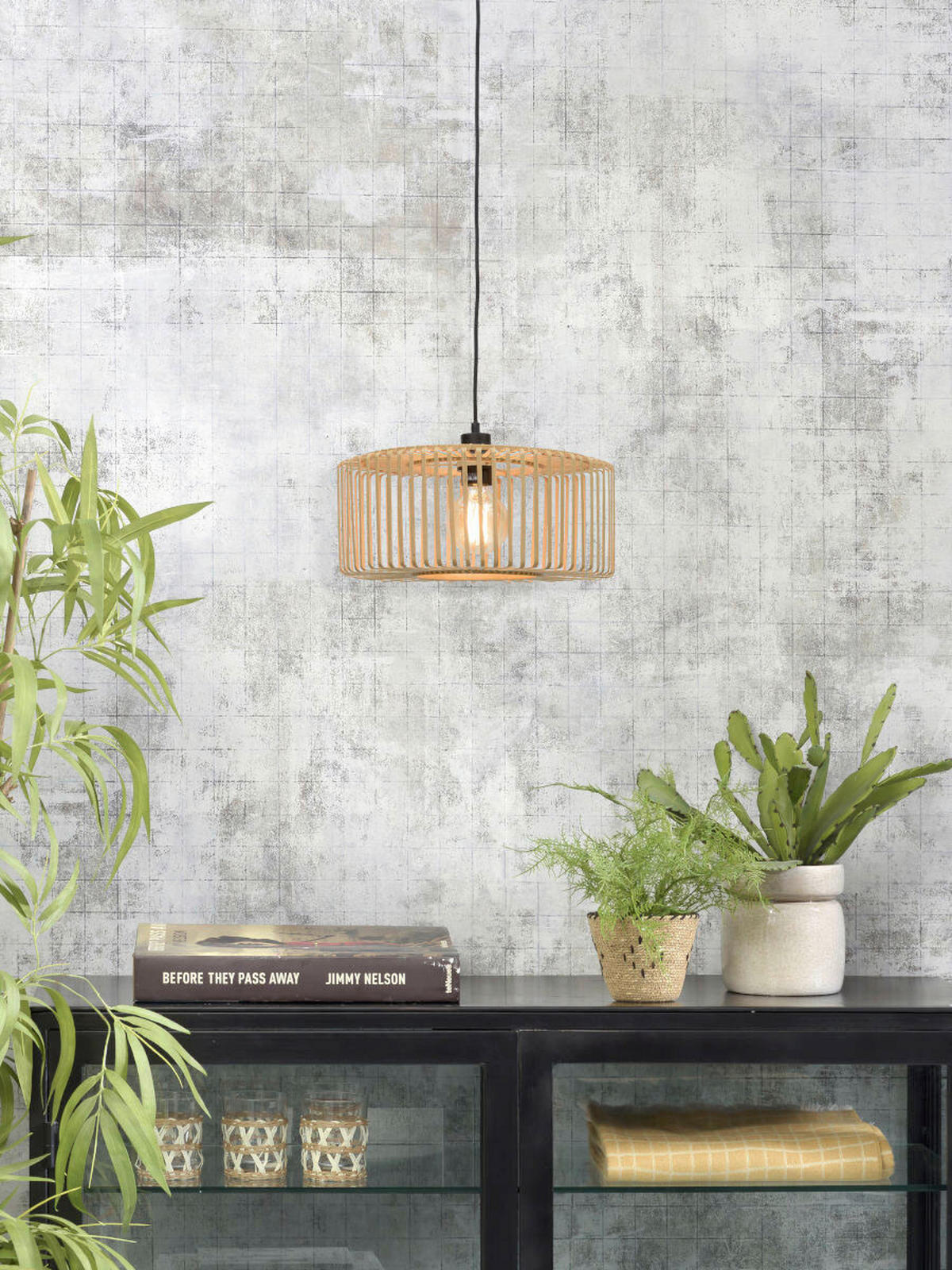 HÄNGELEUCHTE 40/20 cm  - Naturfarben, Trend, Holz (40/20cm) - Good & Mojo