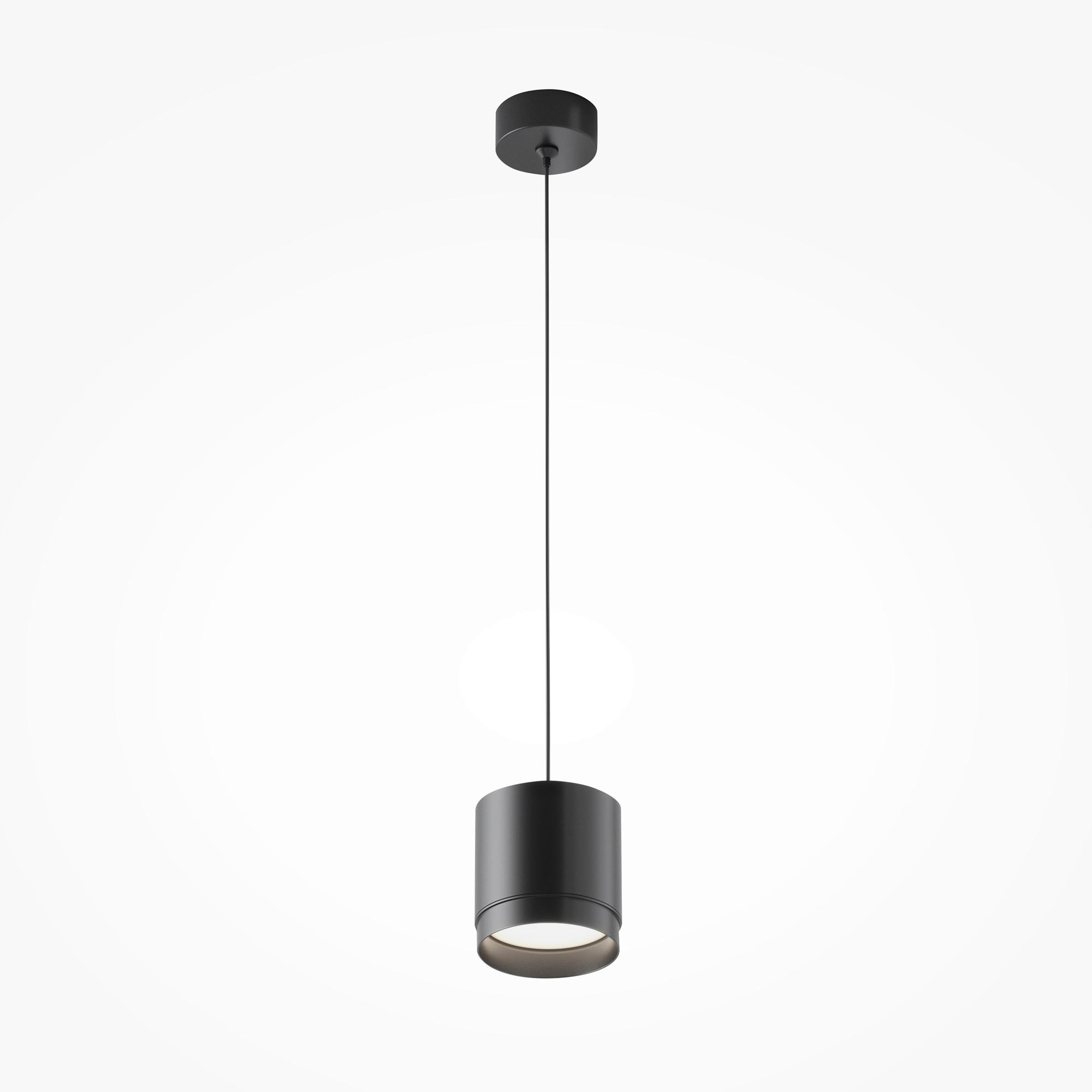 PENDELLEUCHTE Polar 8.2/108.5 cm  - Schwarz, Design, Metall (8.2/108.5cm) - MAYTONI