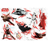 DEKOSTICKER Star Wars The Last Jedi  - Rot/Schwarz, LIFESTYLE, Kunststoff (100/70cm) - Star Wars