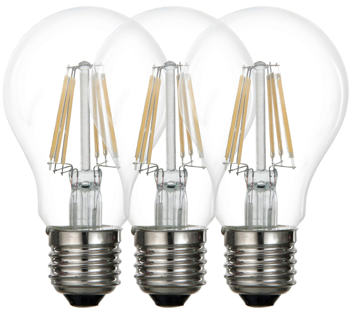 Bec Led   E27 6 W  - transparent, Basics, sticlă/metal (6/10,6cm) - Boxxx