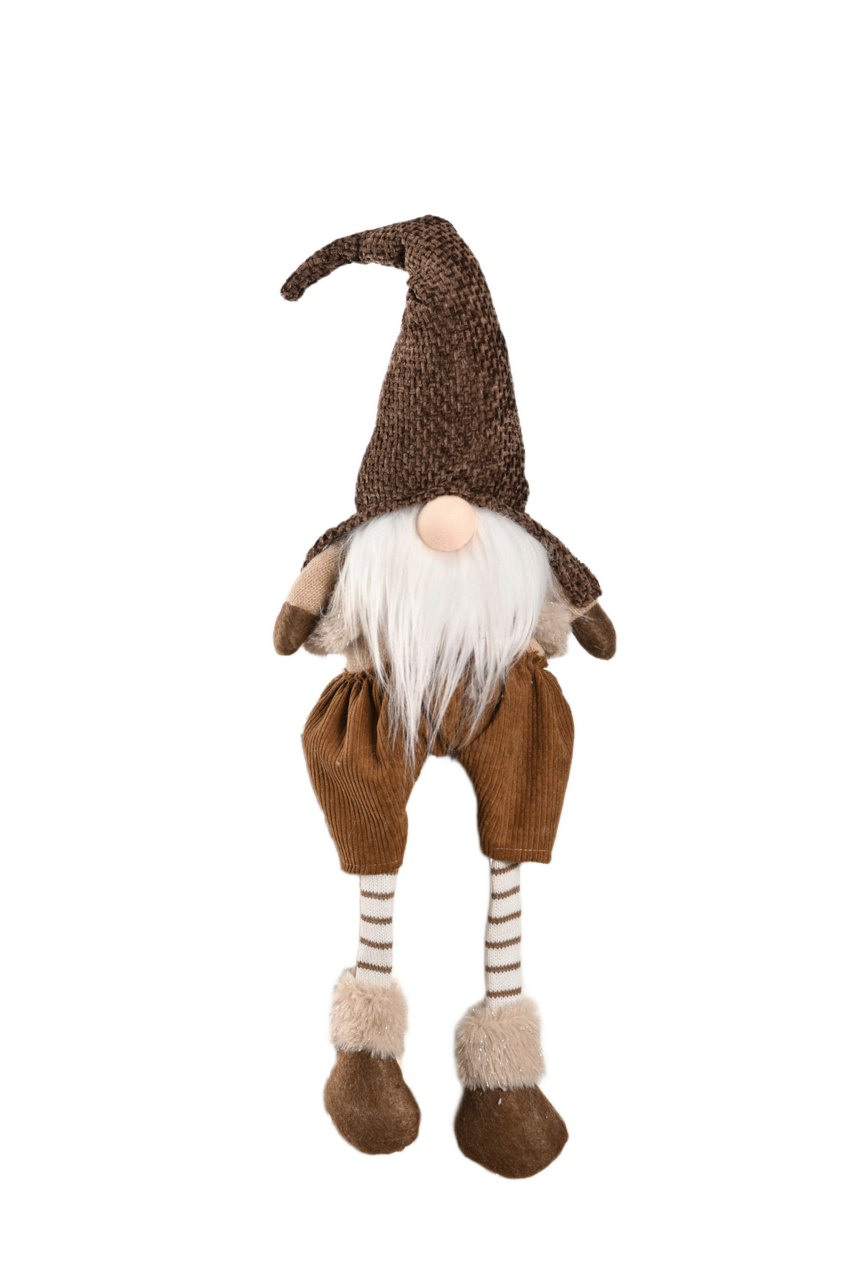 WICHTEL - Braun/Weiß, LIFESTYLE, Kunststoff (19/74/12cm) - X-Mas