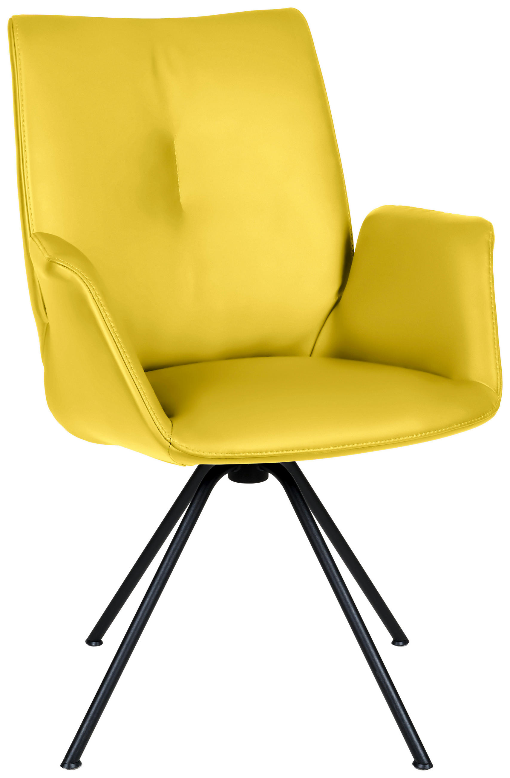 Dieter Knoll Armlehnstuhl Gelb, 65x91x63 cm