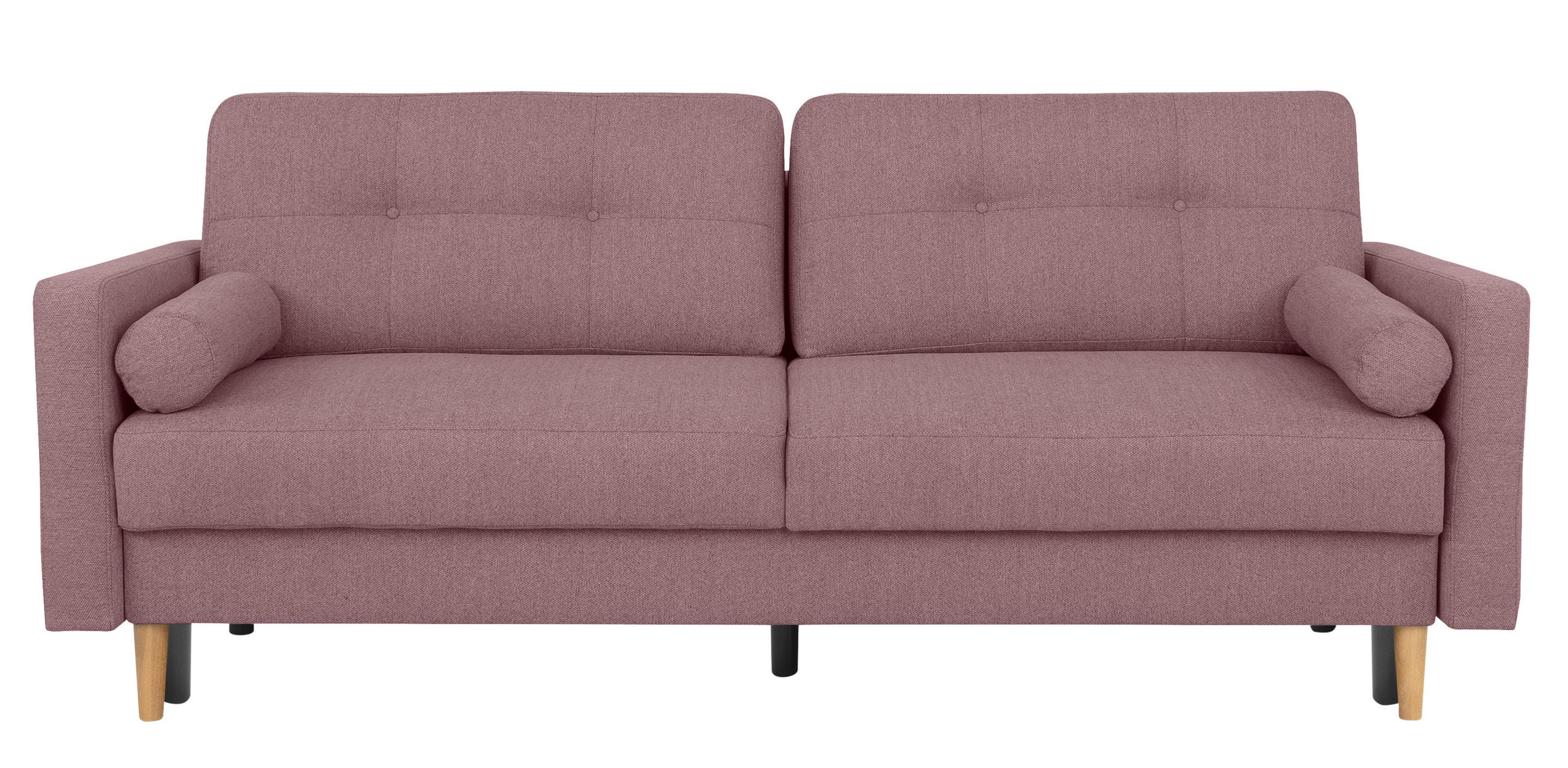 SCHLAFSOFA in Beere  - Beere/Buchefarben, Design, Holz/Textil (222/93/99cm) - MID.YOU