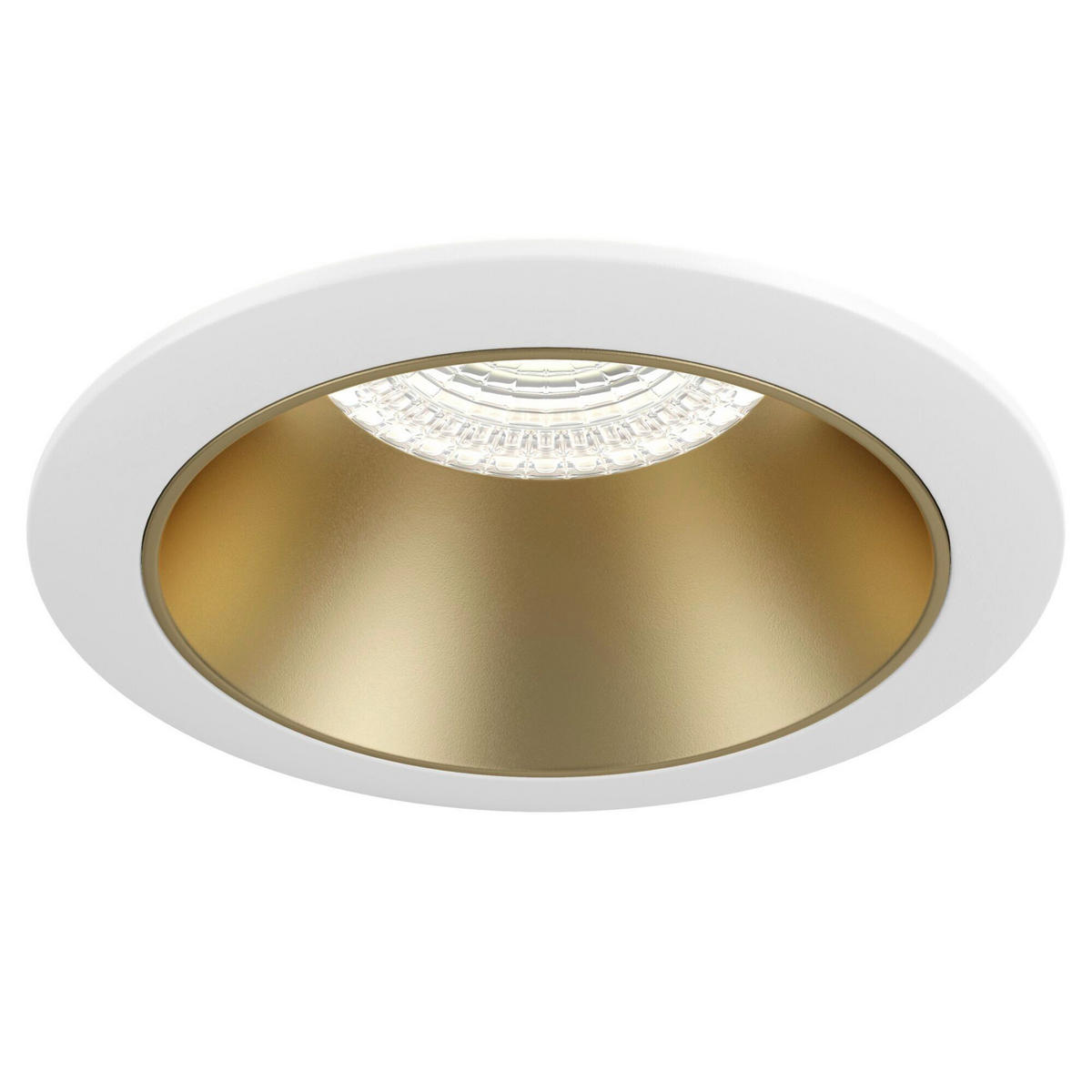DECKENLEUCHTE Downlight 8,5/3,7 cm  - Goldfarben/Weiß, Trend, Metall (8,5/3,7cm) - MAYTONI